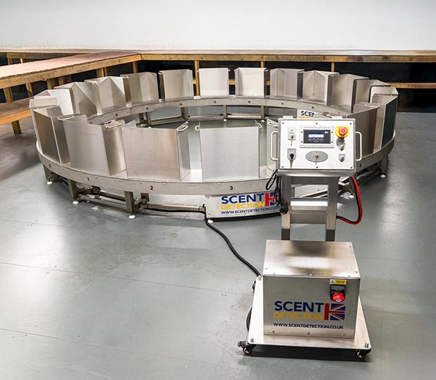 Multi Function Carousel for Scent Detection Training